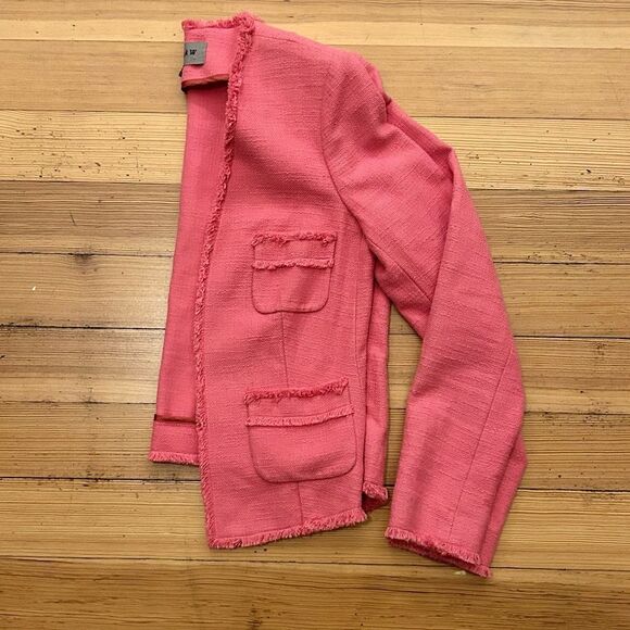 Jigsaw fringe edge open jacket. Size 8. - Picture 8 of 10